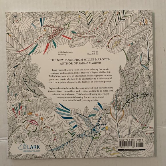 Coloring Books Adult Lot of 4 Fabulous Fashions Tropical World Sherlock Mulga's - Picture 13 of 16